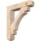 Ekena Millwork Merced Craftsman Smooth Bracket w/ Offset Brace, Douglas Fir, 7 1/2"W x 36"D x 40"H BKT0806X36X40MRC04SDF - alternate 1